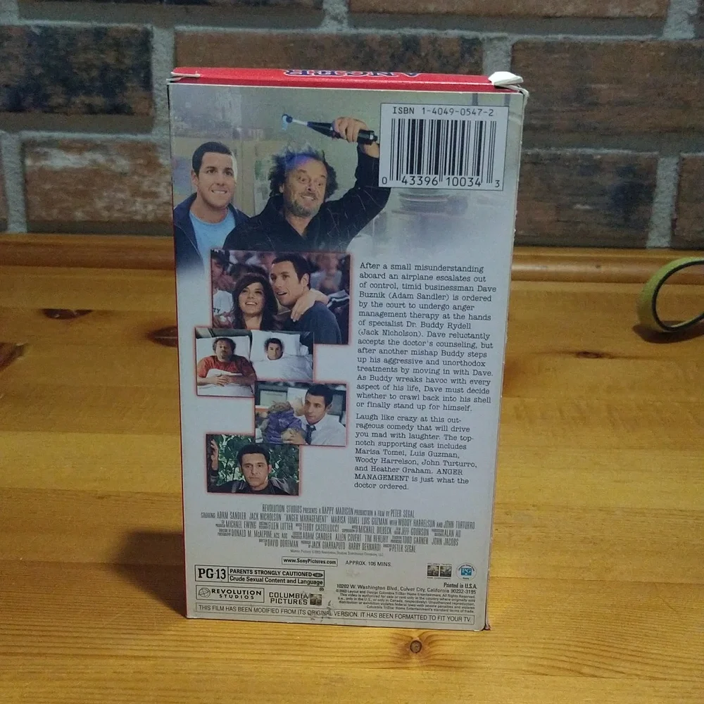 Anger management VHS video tape - Picture 3 of 7